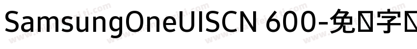 SamsungOneUISCN 600字体转换